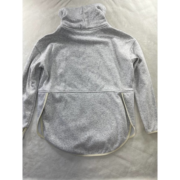 Eddie Bauer First Ascent Funnel Neck Fleece Pullover Thumbholes Split Hem Small - Picture 2 of 11